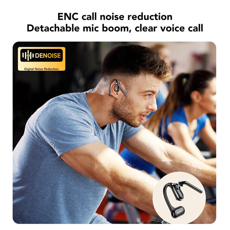 MINISO M66 New Microphone Wireless Bluetooth Earbuds Super Voice Call Video Conferencing Office earbuds Open and Non-in-ear headset Business style stylish headphones and lightweight Earphones wireless support All Phone