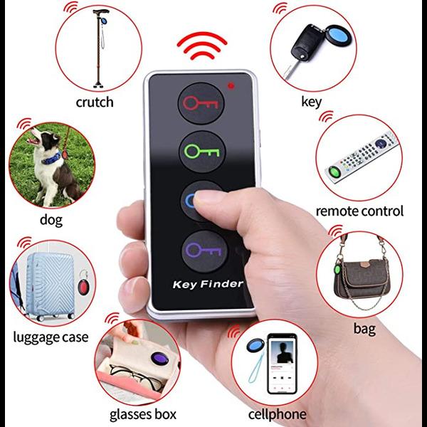 Key Finder with Bluetooth  and Flashlight for Tracking Lost Keys, Wallets, Bags, TV Remote, Pets & More Remote Control Tracking  Wireless Device