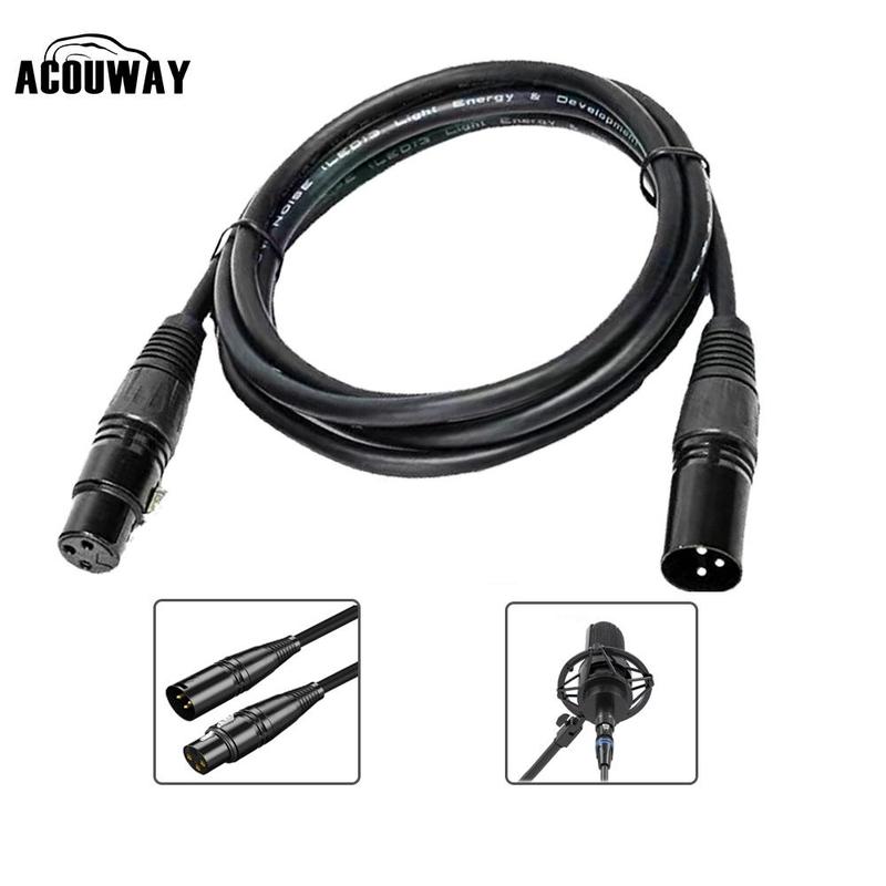 XLR Microphone Cable, XLR M F 3-pin Audio Cable Line, Multipurpose Auxiliary Cable Compatibility with Sound Mixer, SM Microphone, Speaker