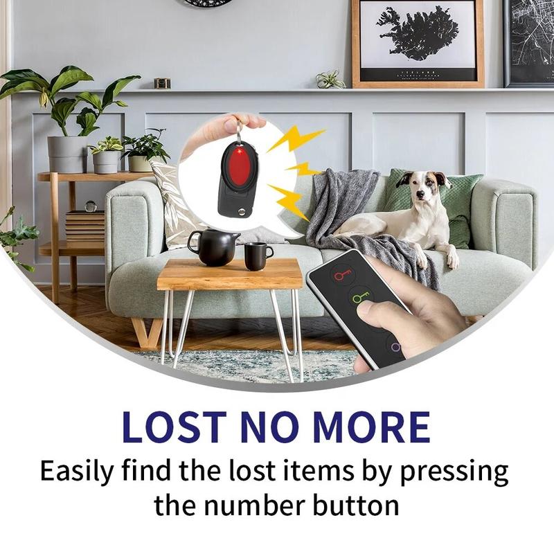 Key Finder with Bluetooth  and Flashlight for Tracking Lost Keys, Wallets, Bags, TV Remote, Pets & More Remote Control Tracking  Wireless Device