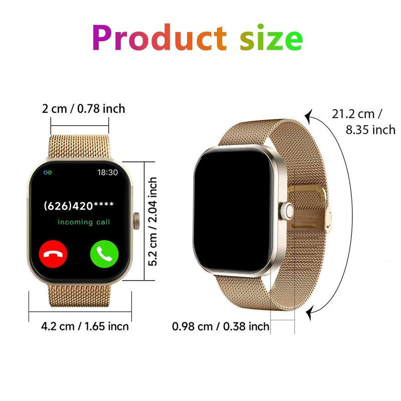 Smart Watch, Fashion Digital Watch, Compatible with iPhone Android, Sports Watch with Multiple Sports Modes for Women & Men