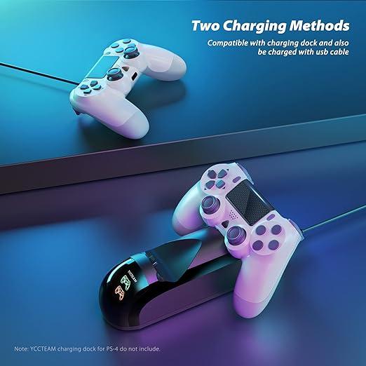 2024 Wireless Controller for PS4,Bluetooth Controller Remote,Rechargeable Gamepad ps4 Slim Pro,with Double Shock Audio Six-Axis Motion Sensor