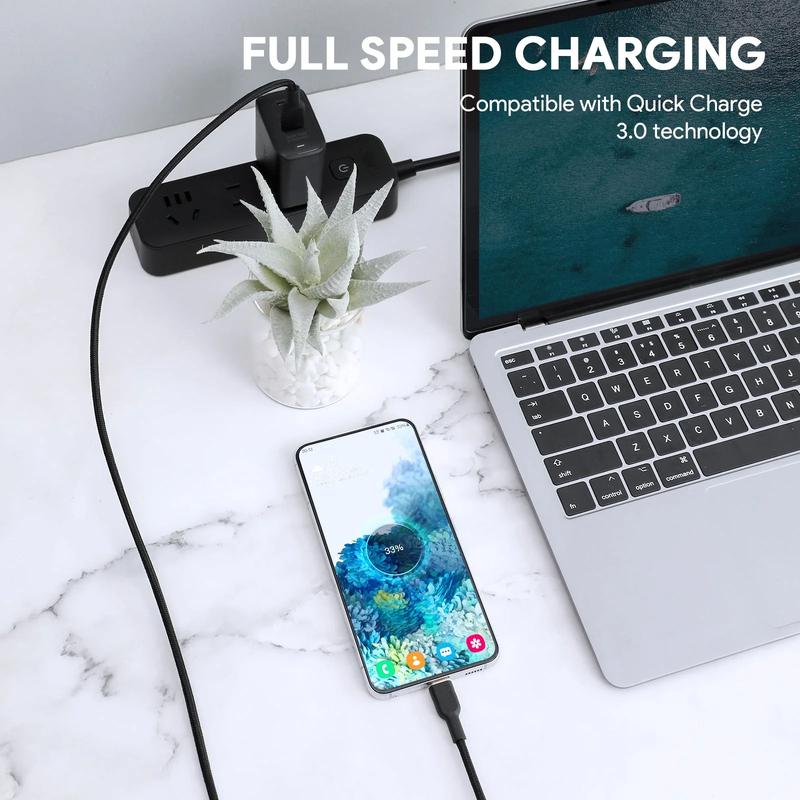 AUKEY CB-NAC1 Circlet AC 1m Nylon Braided USB-A to USB-C Cable smartnfccase Charging Resistance