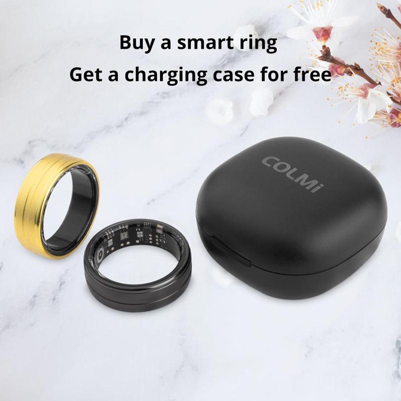 ColMi R06 Smart Ring, Rechargeable Waterproof Fitness Tracker, Health Monitoring Smart Ring, Gift for Couple, Wearable Accessories