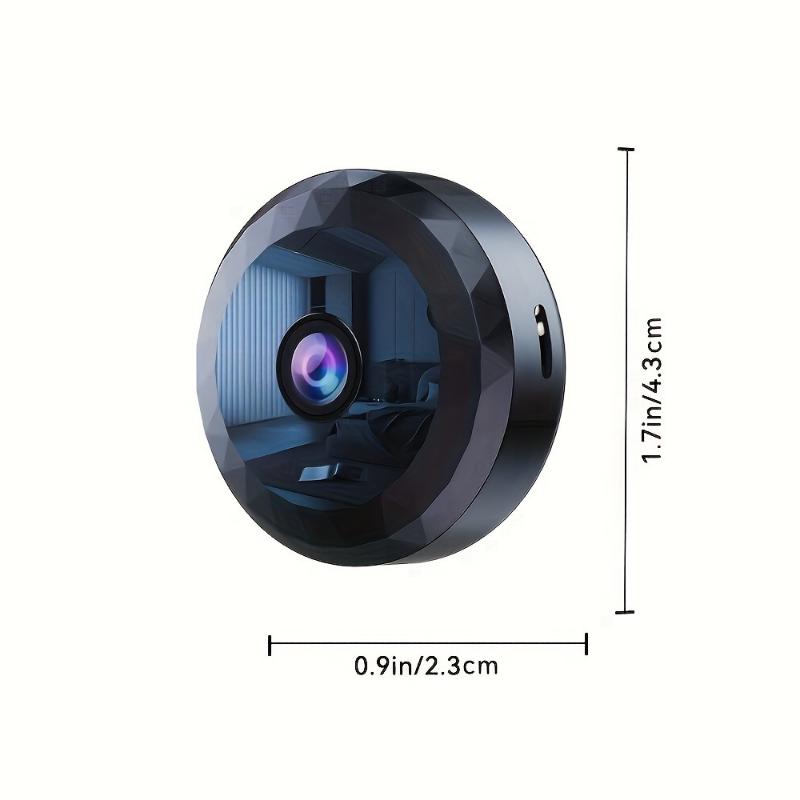 Rechargeable Mini WiFi Security Camera - Portable, Motion Detection, Night Vision, App-Controlled, Easy to Mount for Home and Office Surveillance