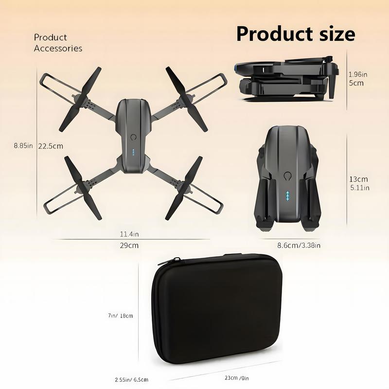 E99 drone: foldable drone with dual cameras, remote control drone beginner gift, affordable drone, dual battery set, Christmas, Halloween, New Year gift