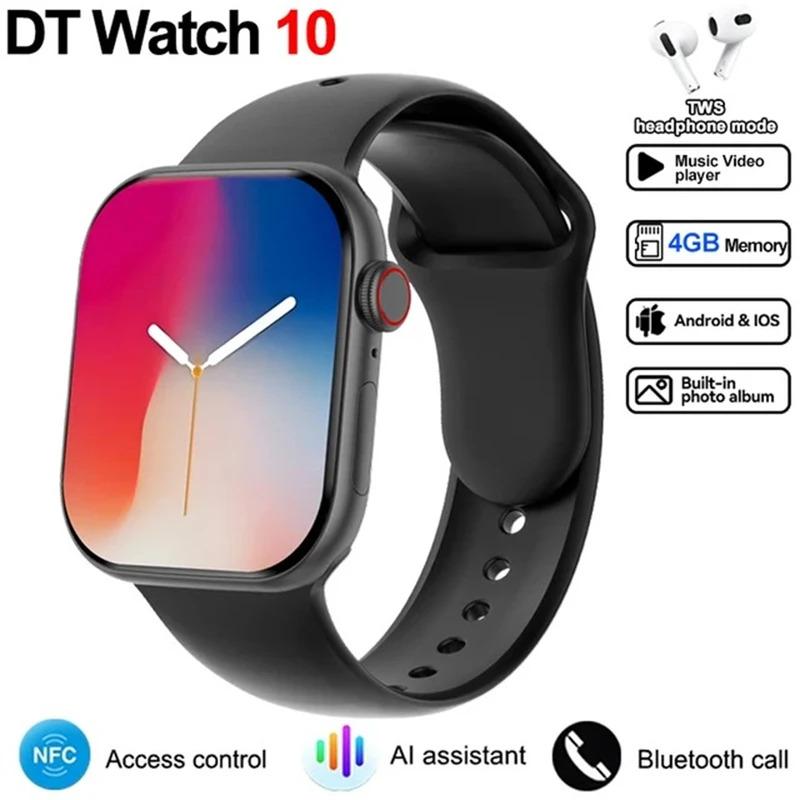 2024 New For Apple DT Watch 10 Smart Watch Men HD AMOLED 4GB Memory Music 3D Surround Bluetooth Call Waterproof Smartwatch Woman