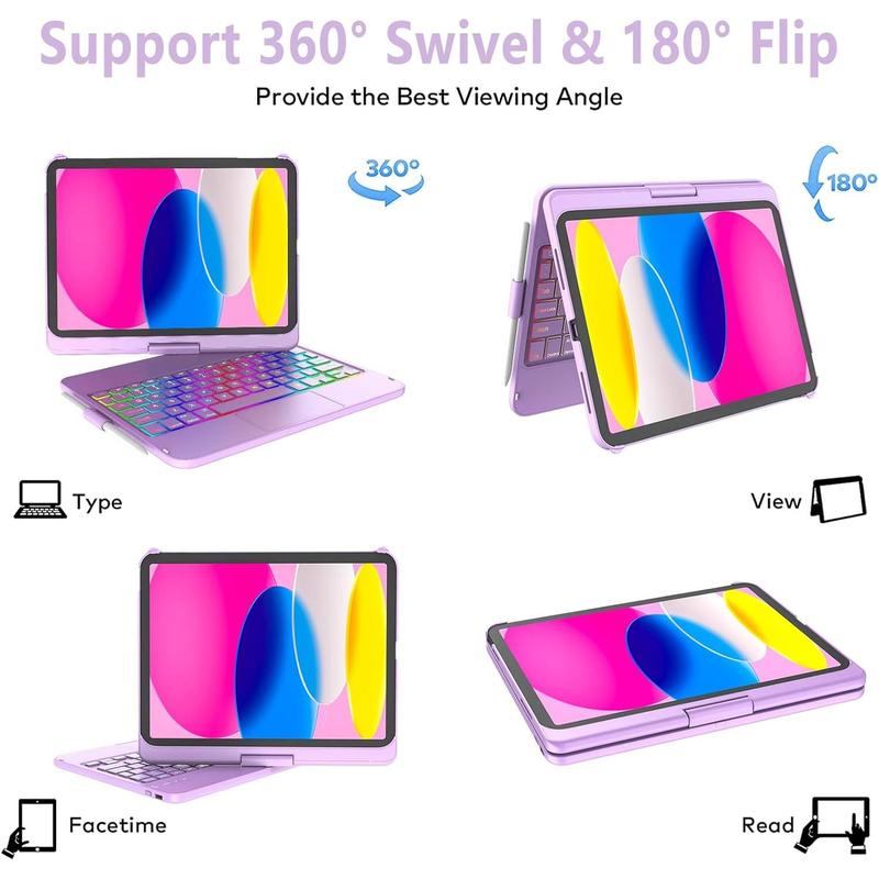 Touchpad Keyboard Case for iPad 10th Generation 10.9