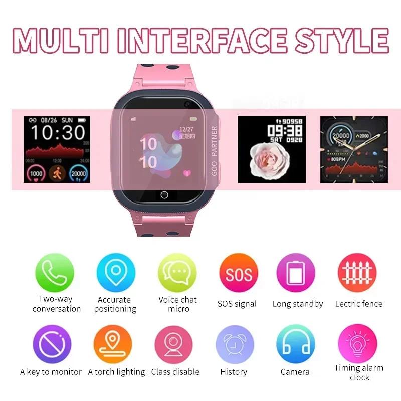 Kids Smart Watch With GPS SOS Waterproof Smart Watch Card Positioning Tracker Anti-Lost Kids Watch Bluetooth 5G Smart Watch