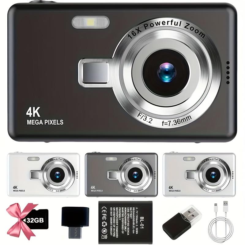 SEREE 4K Digital Camera, 12 Megapixel, 16x Zoom, Auto Focus, Compact and Portable