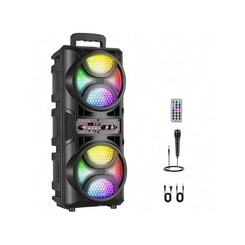 3000W Portable Bluetooth Speaker Sub Woofer Heavy Bass Sound System Party & Mic