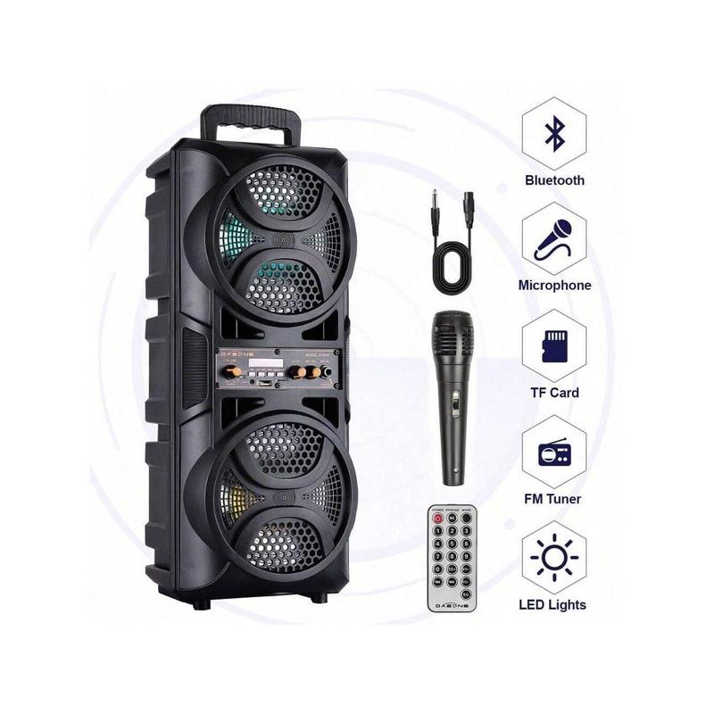 3000W Portable Bluetooth Speaker Sub Woofer Heavy Bass Sound System Party & Mic