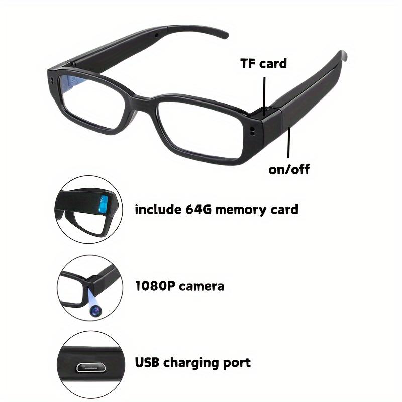 1pc 1080P Smart Glasses Camera, Digital Video Recorder Camcorder with Eye Protection, DV Sports Action Camera for Outdoor Sports, Travelling, and Camping