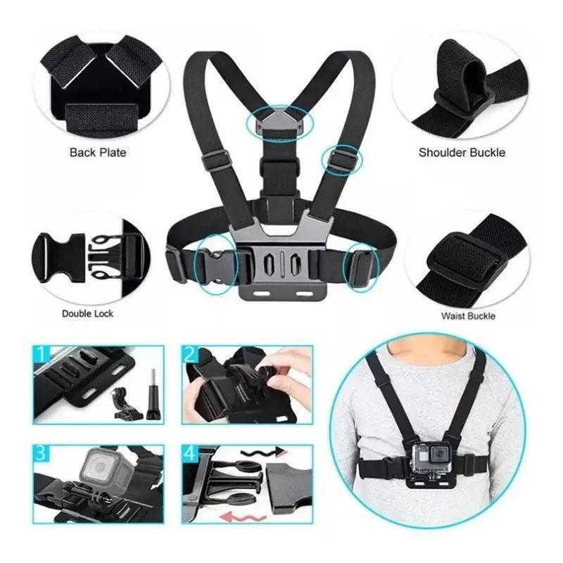 Action Camera Strap Set with Phone Clip for Fall Gift, Fixing Mount for Gopro Phone Osmo Action, Sports Camera Accessories,Gym Essentials,  Bike Accessories ,Christmas Gift for  Boy Girlfriend