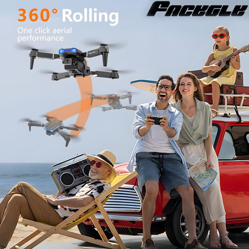 E99 drone: foldable drone with dual cameras, remote control drone beginner gift, affordable drone, dual battery set, Christmas, Halloween, New Year gift