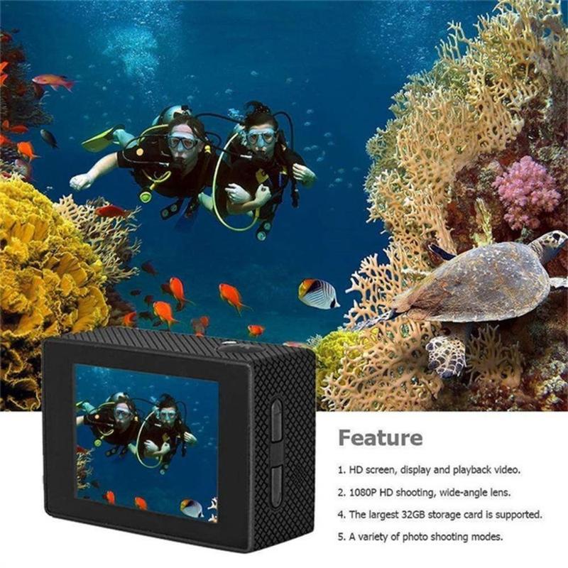 4K HD Action Camera, Waterproof Wireless Action Camera, Outdoor Sports Camera, Cycling Diving Camera, Action Camera Accessories