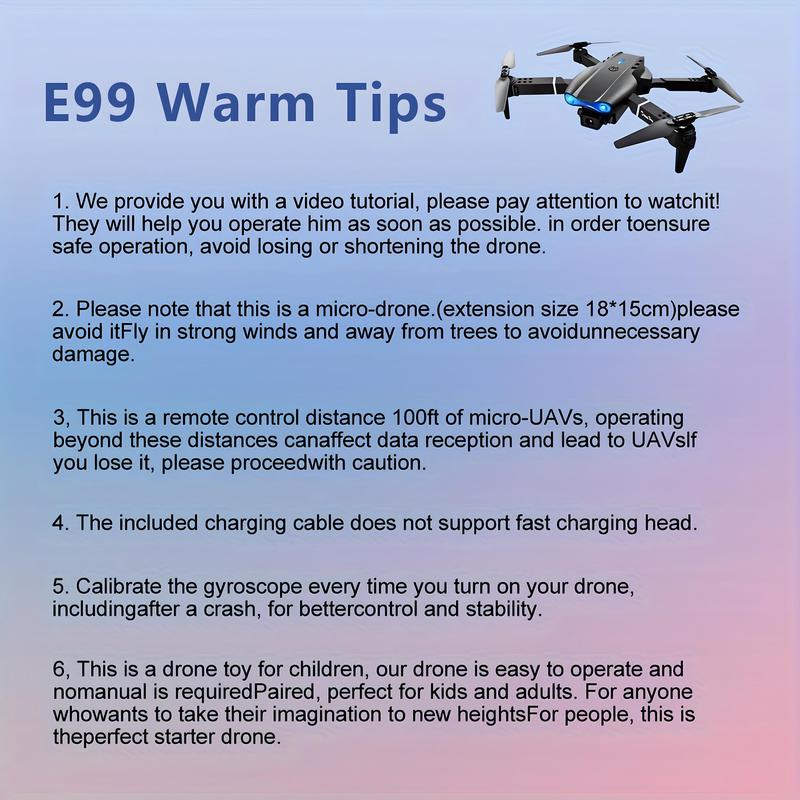 E99 drone: foldable drone with dual cameras, remote control drone beginner gift, affordable drone, dual battery set, Christmas, Halloween, New Year gift