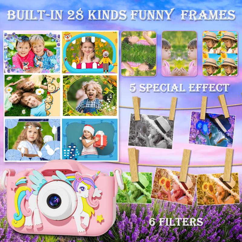 Kids Camera for 3 4 5 6 7 8 9 10 11 12 Years Old Kids Selfie HD Toy Camera, Convenient Digital Video Camera for Toddlers, Kids Camera for Boys and Girls, Perfect Christmas, Back to School Season and Birthday Gifts cybershot  camera