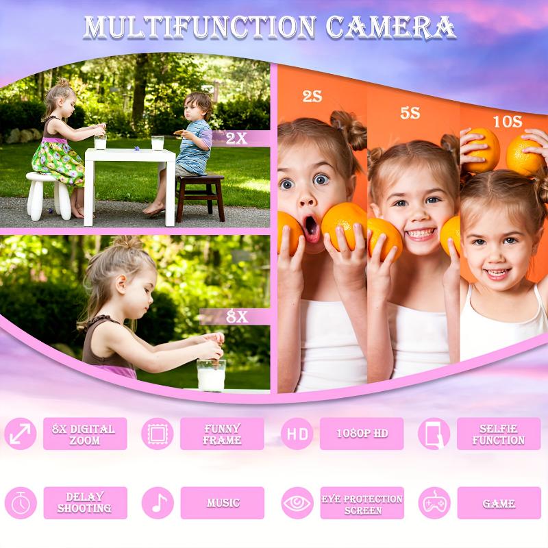 Kids Camera for 3 4 5 6 7 8 9 10 11 12 Years Old Kids Selfie HD Toy Camera, Convenient Digital Video Camera for Toddlers, Kids Camera for Boys and Girls, Perfect Christmas, Back to School Season and Birthday Gifts cybershot  camera