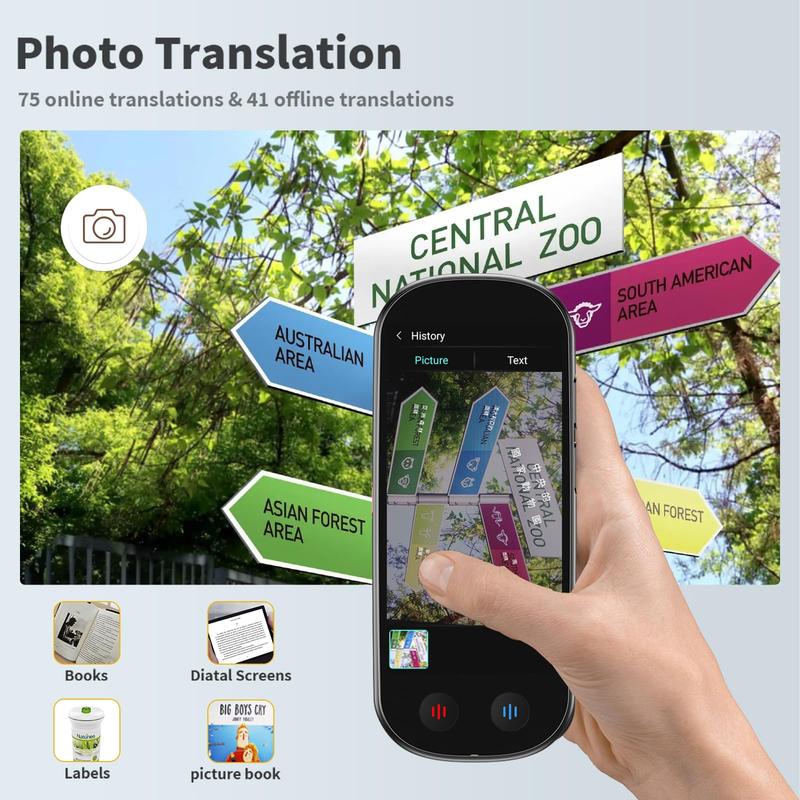 AI Pocket Tool, Language Translator with 5