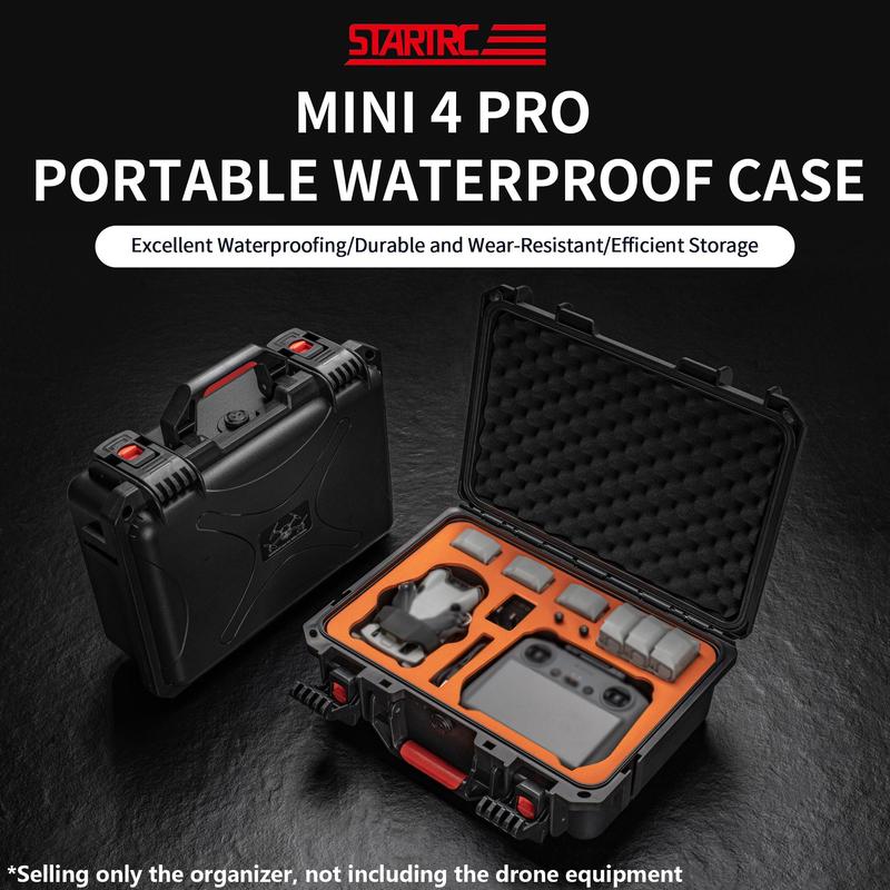 STARTRC Waterproof Storage Case for DJI Mini 4 Pro, 1 Box Drop-proof Carrying Storage Case with Handle, Camera Accessories for DJI Mini 3 Series