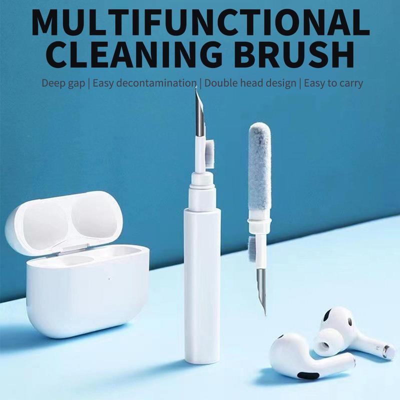 Multifunctional Earphone Smartphone Cleaning Tool, Portable Gaming Headset Cleaning Pen, Earphone Cleaning Brush for Bluetooth-compatible Earbuds Wireless Headphones Earphone AirPod Phone