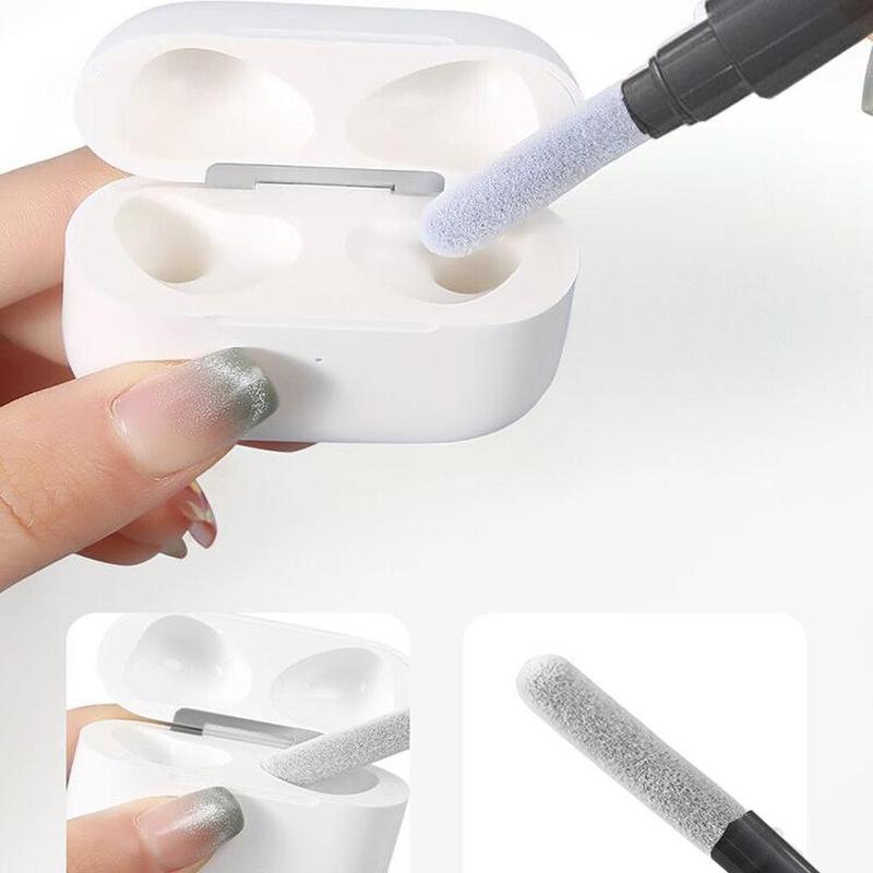 Multifunctional Earphone Smartphone Cleaning Tool, Portable Gaming Headset Cleaning Pen, Earphone Cleaning Brush for Bluetooth-compatible Earbuds Wireless Headphones Earphone AirPod Phone