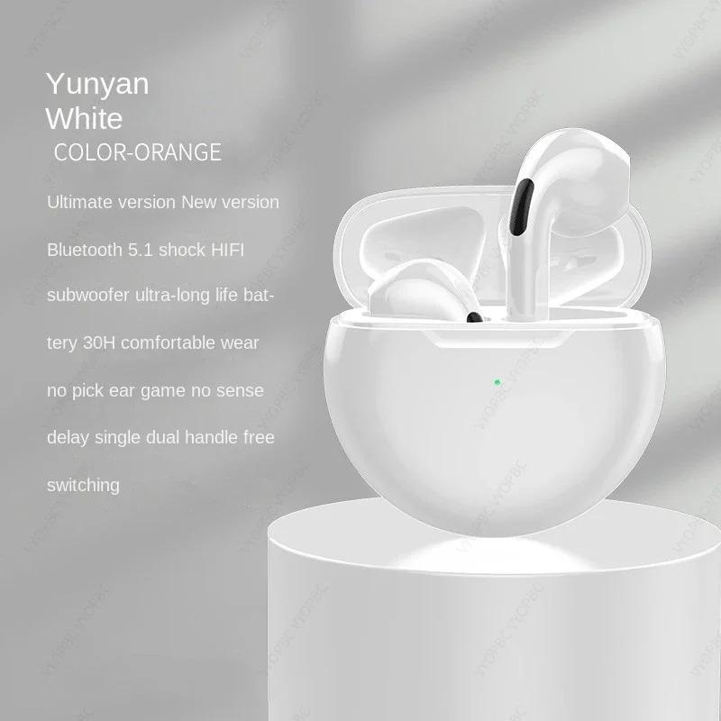 Original Air Pro 6 TWS Wireless Bluetooth Earphones Mini Pods Earbuds Earphone Headset For Xiaomi Android Apple iPhone Headphone