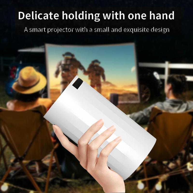 Portable Mini Projector, 180° Rotatable Outdoor Projector with WiFi, Mini Projector for TV Stick Laptop, Mobile Phone Accessories