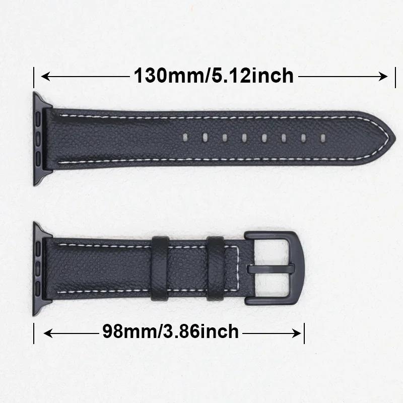 PU Leather band For Apple watch Ultra 49mm 44mm 40mm 46mm 42mm 41mm 45mm bracelet belt strap iWatch series 10 9 8 7 3 4 5 6 se 2