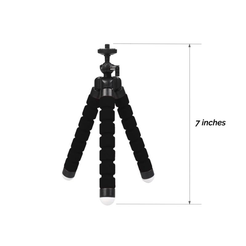 Flexible Tripod Adjustable Tripod Stand Bracket Mount Holder for Mobile Phone, Cellphone,Smartphone,Camera -Black Accessories Selfie Sponge Devices