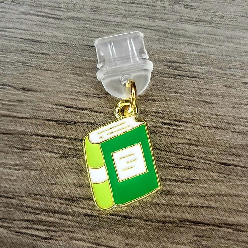 Book Kindle, E-reader, Phone Dust Plug Charms - USB-C compatible