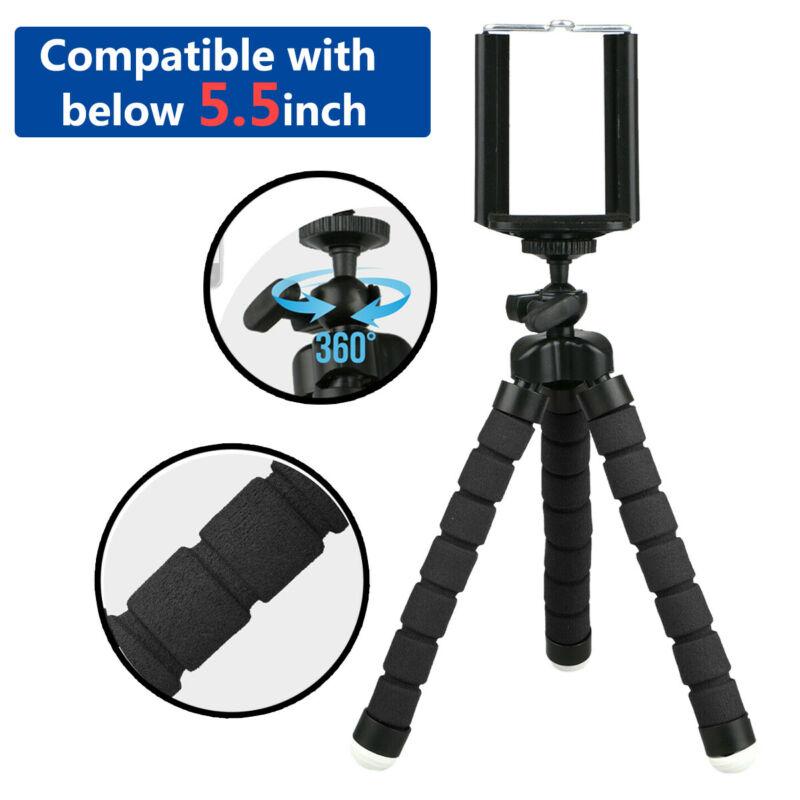 Flexible Tripod Adjustable Tripod Stand Bracket Mount Holder for Mobile Phone, Cellphone,Smartphone,Camera -Black Accessories Selfie Sponge Devices