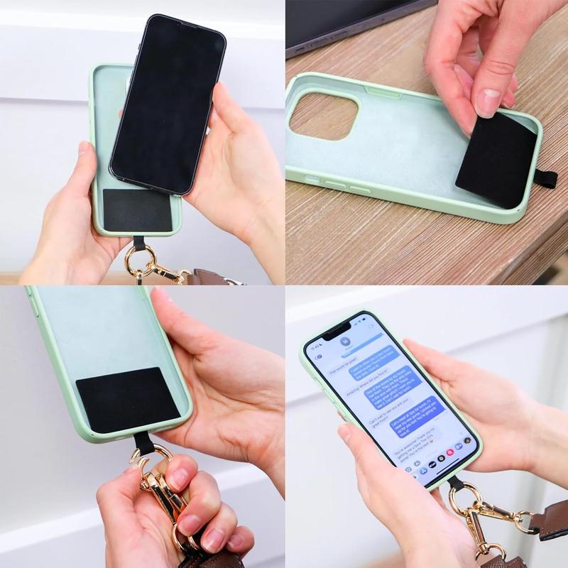 Clip and Go Strap For Phone With Wallet,Phone Strap With Zippered Pouch, Secure and Reliable, Phone Strap Crossbody