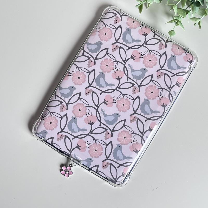 Pastel Floral Kindle Insert - For Basic, Colorsoft, Paperwhite, Oasis, Scribe or iPad Mini Device